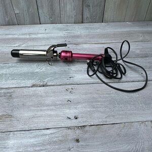 Hot Shot Tools Professional 4" Pink Titanium Beauty Styling Hair Curling Iron
